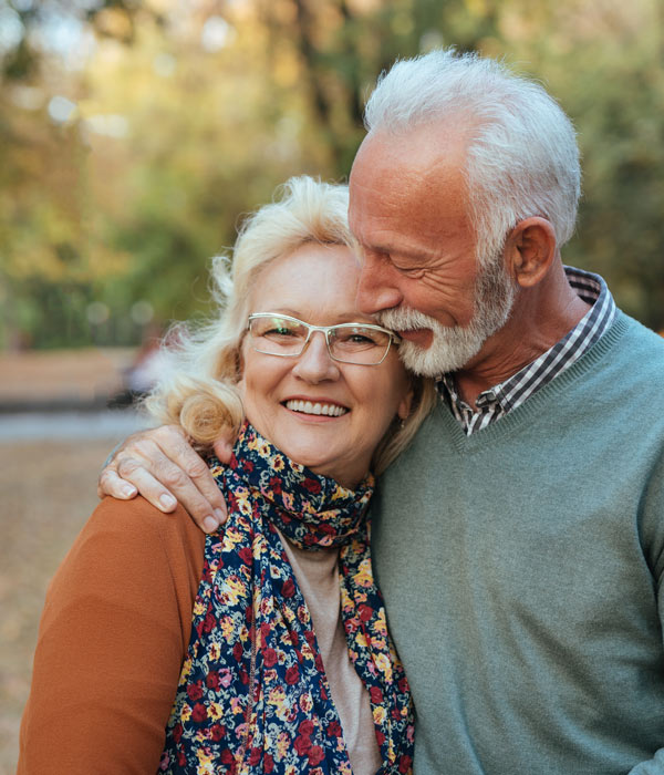 smiling couple